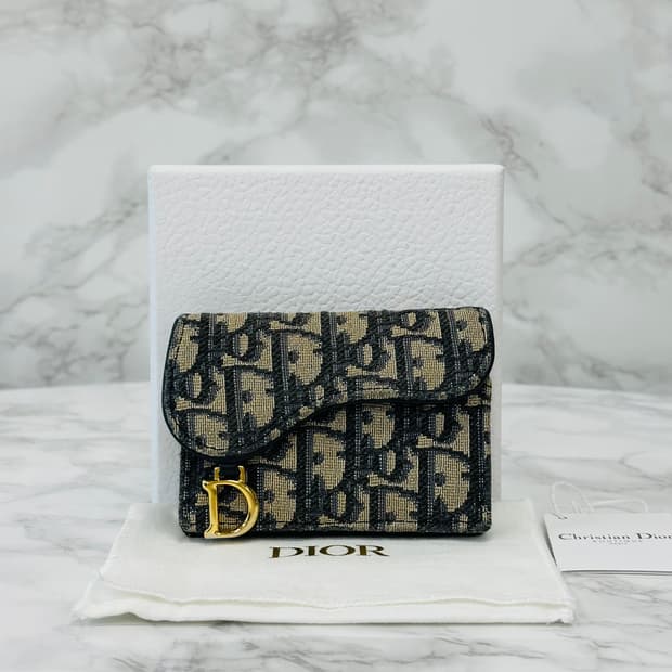 [풀구성]디올 오블리크 새들 카드지갑