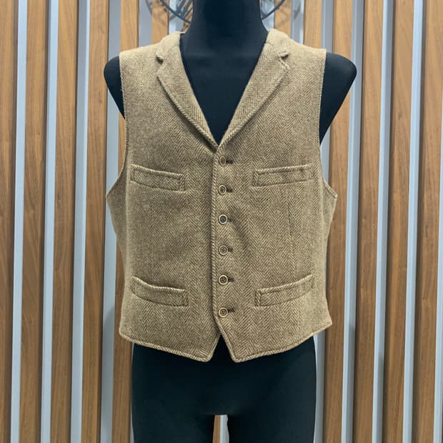 폴로 by 랄프 로렌 헤링본 트위드 베스트(울)M 사이즈