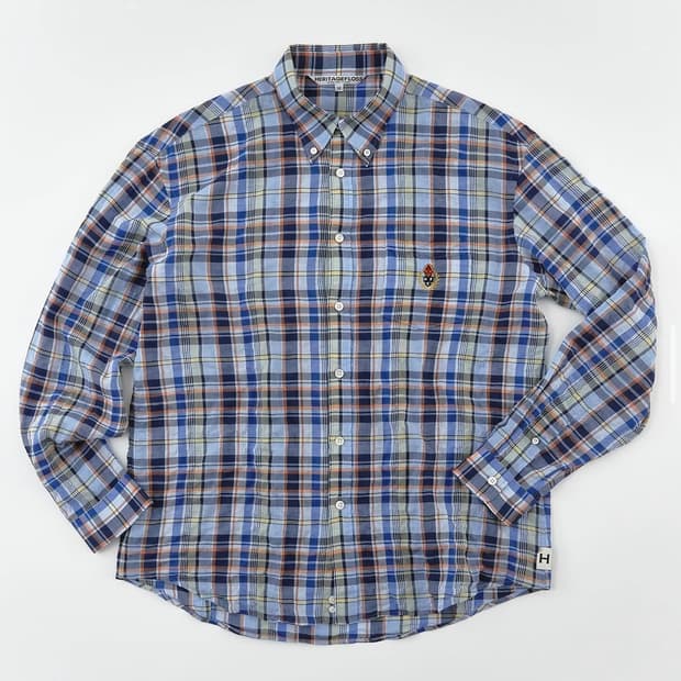[L]헤리티지플로스 마드라스 체크 셔츠