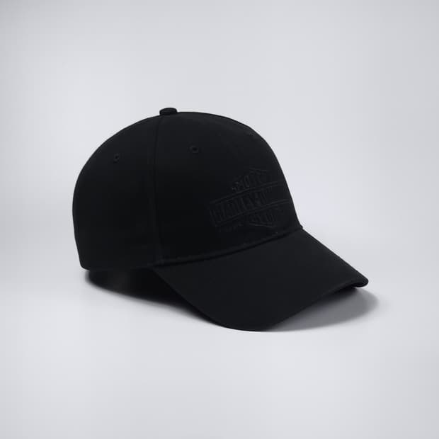 할리데이비슨 올블랙 볼캡 모자