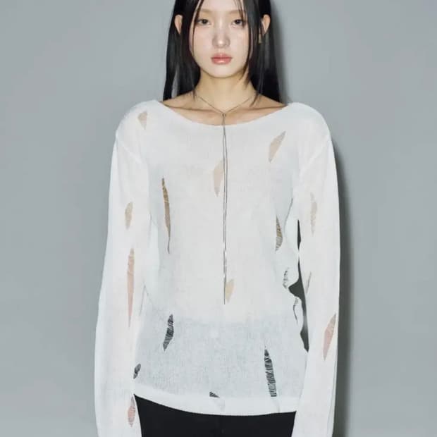 헬레네파리스 썸머 시스루 루즈핏 니트