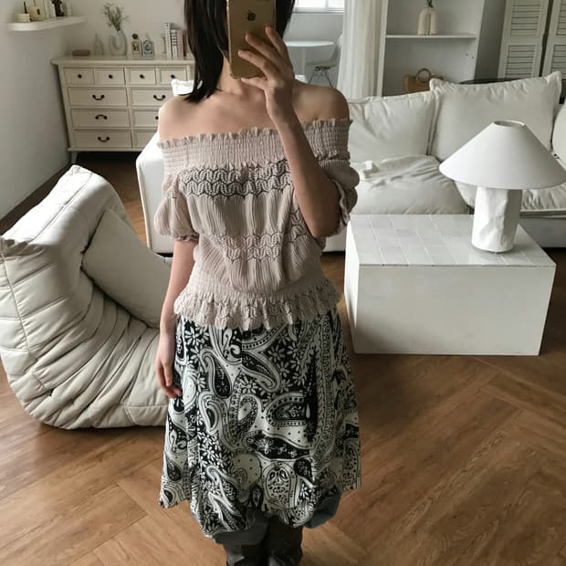 vintage smoke banding top