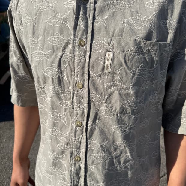 Old columbia 컬럼비아 반팔 피싱셔츠