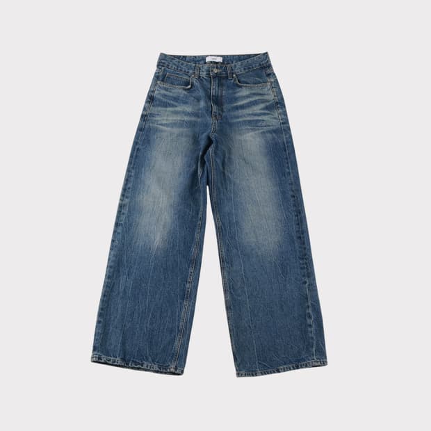 [48] 엘무드 와이드 데님팬츠