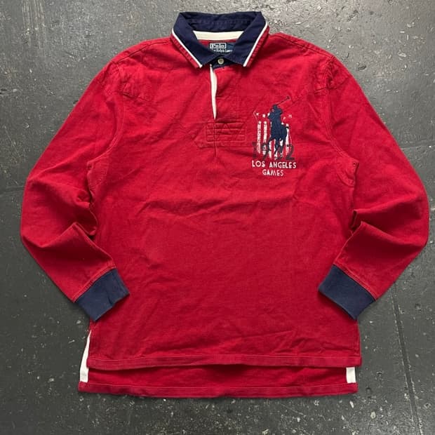 100  폴로 랄프로렌 빅포니 LA 럭비 카라티
