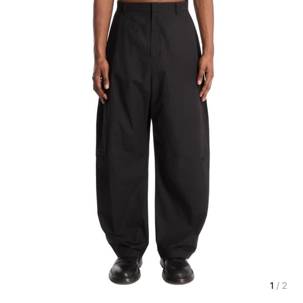 (M)25ss 커브드 지퍼 팬츠