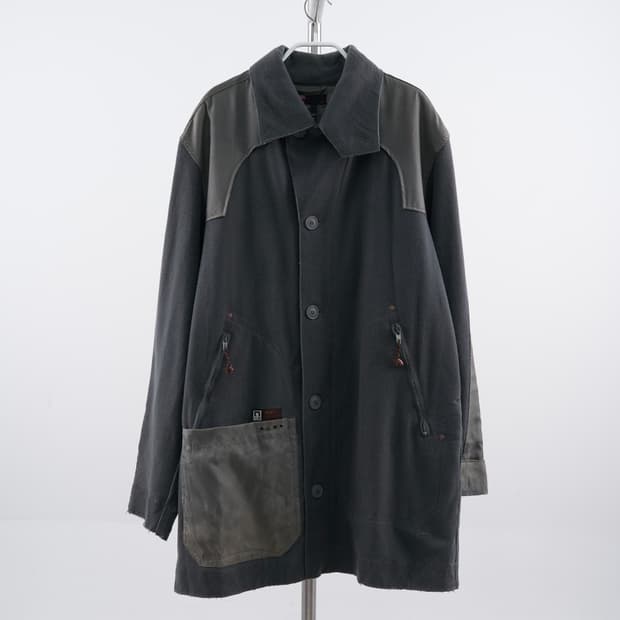 DIESEL 포켓 디테일 하프 코트