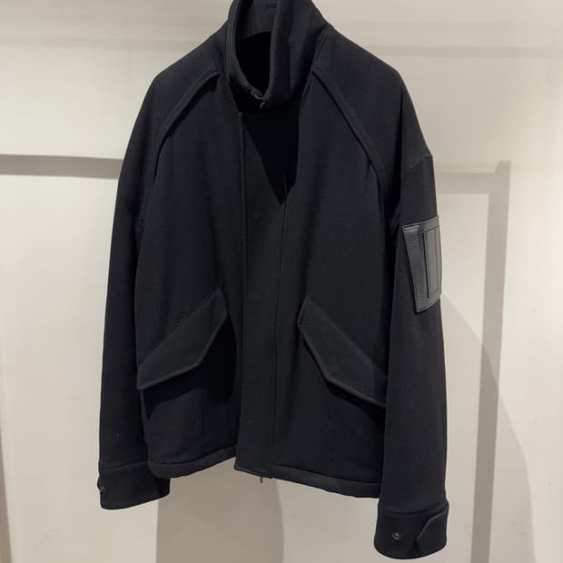 Juun.J 준지 플란넬 MK3 점퍼 블루종 블랙 46