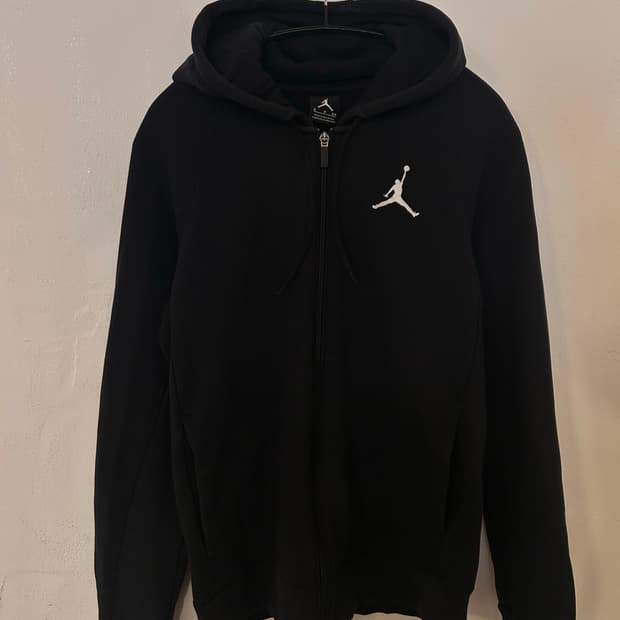 조던 블랙 후드집업 S 