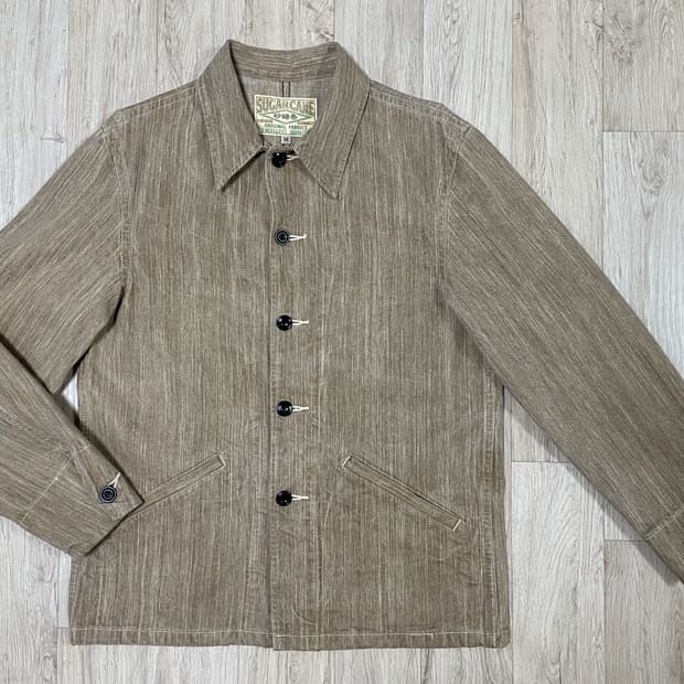 95~100) 슈가케인 베이지데님 커버올 자켓(RRL&LVC&폴로)