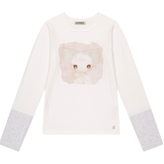 코이세이오 블러쉬 롱슬리브 아이보리