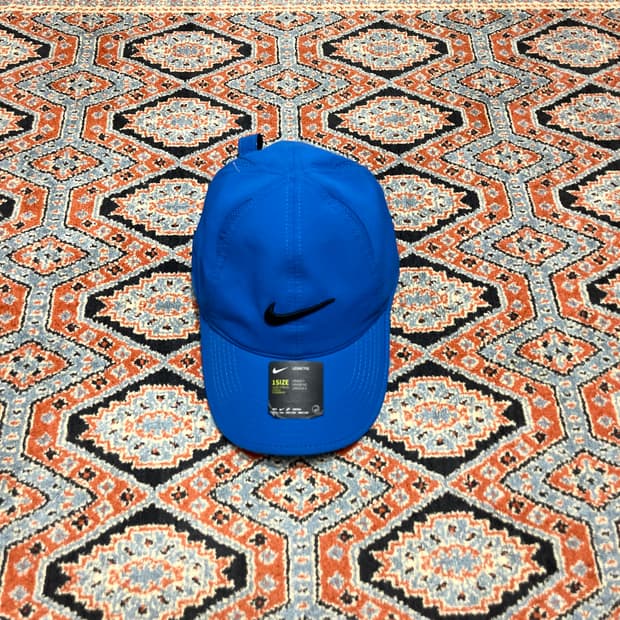  나이키 레거시91 스우시 블루 볼캡