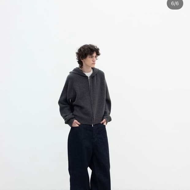 오브헤덴 집업후디 opheden knit Zip-up hoodie