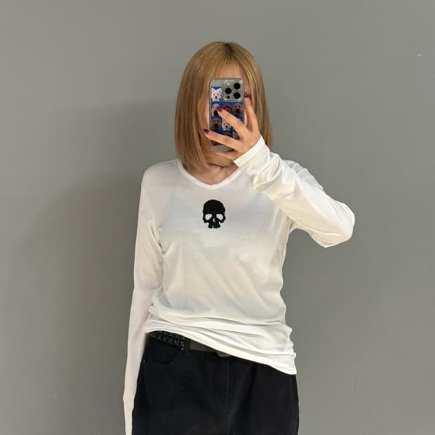 Custom Culture skull beads long sleeve