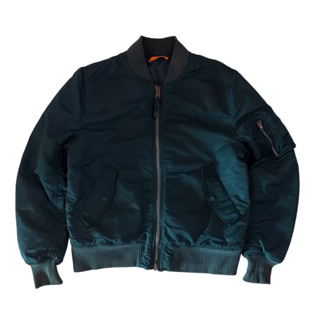 알파인더스트리 MA-1 봄버자켓 청록색