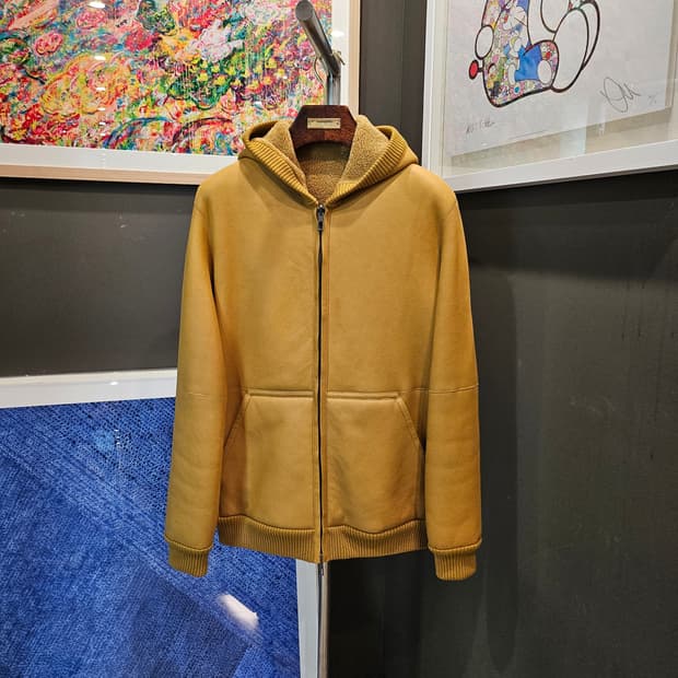 로로피아나 램스킨 리버시블 풀 시어링 무스탕 가죽자켓