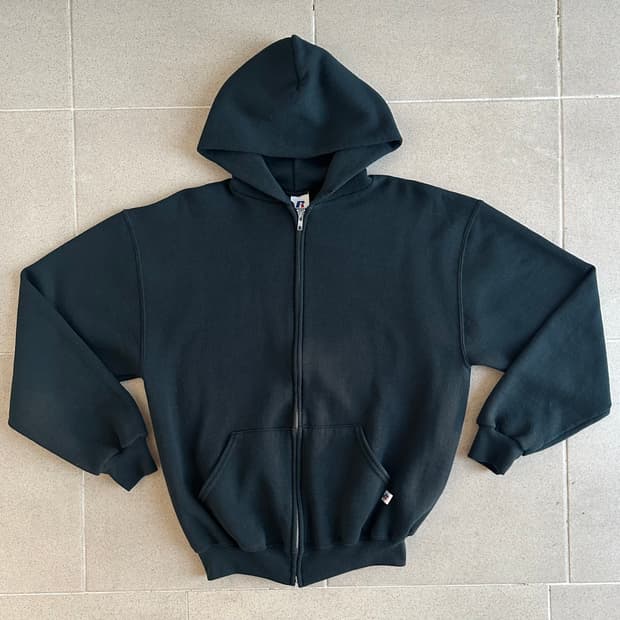 00s 빈티지 러셀 후드집업 M
