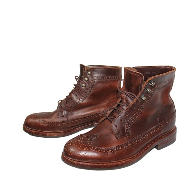 THE KLAXON 더클락슨 풀그레인 브로그 부츠