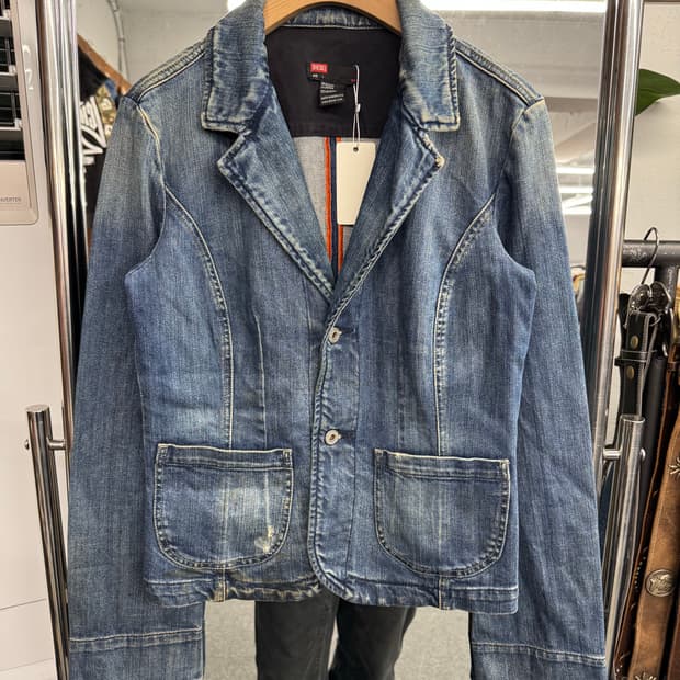 디젤 빈티지 여성 데님 블레이저 자켓