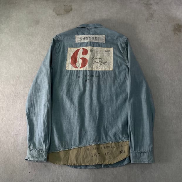 100 폴로랄프로렌 데님앤서플라이 샴브레이 데님 셔츠