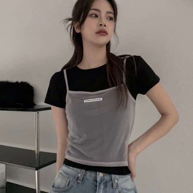 레이어드 나시 라벤더