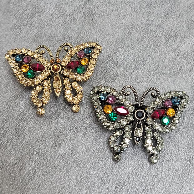 butterfly brooch set