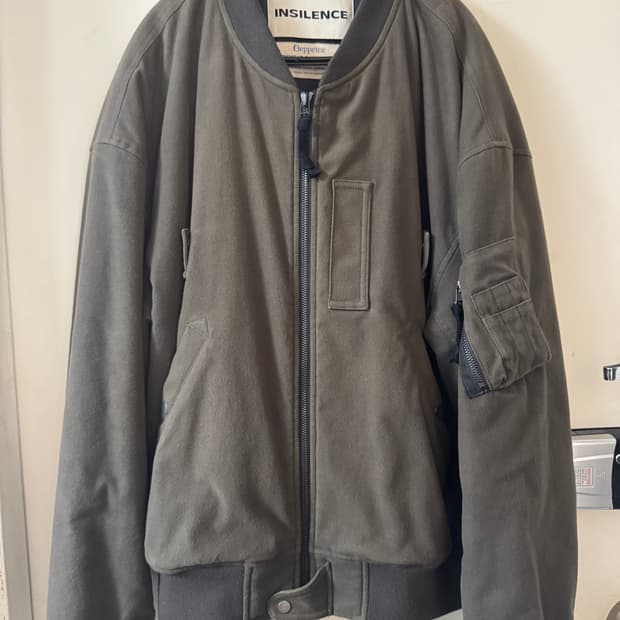 워시드 몰스킨 MA-1 KHAKI GREY