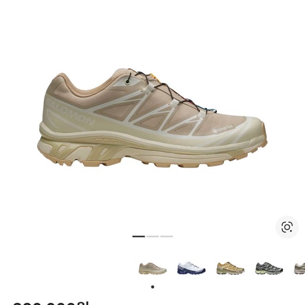 [285] 살로몬 xt-6 고어텍스 옥스포드 탄