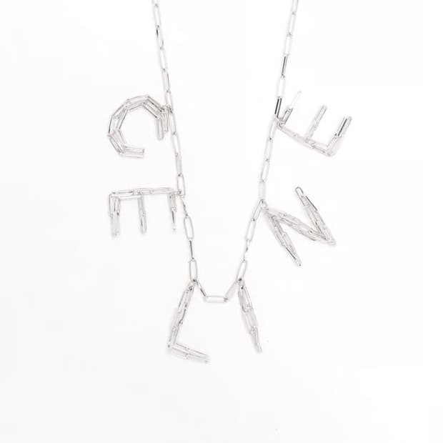 [NCT 착용] 셀린느 21ss 메탈 시그니처 목걸이