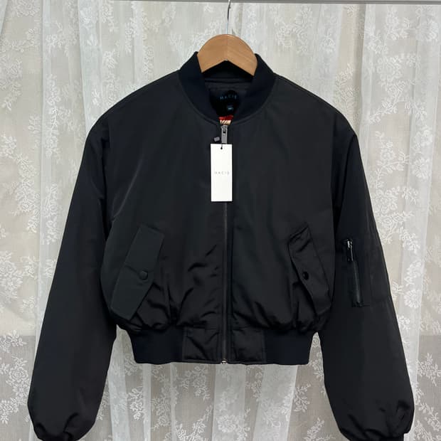 M) 새상품 하시에 HACIE 구스다운 봄버 자켓 블랙