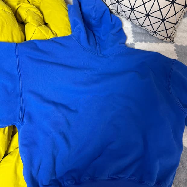 이지 갭 후드티 블루 