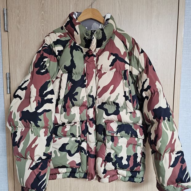 위캔더스 카모 리버시블 패딩 L