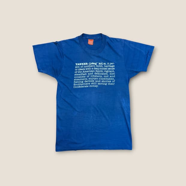 80s USA 스크린스타즈 “Yankee” 싱글스티치 티셔츠 L