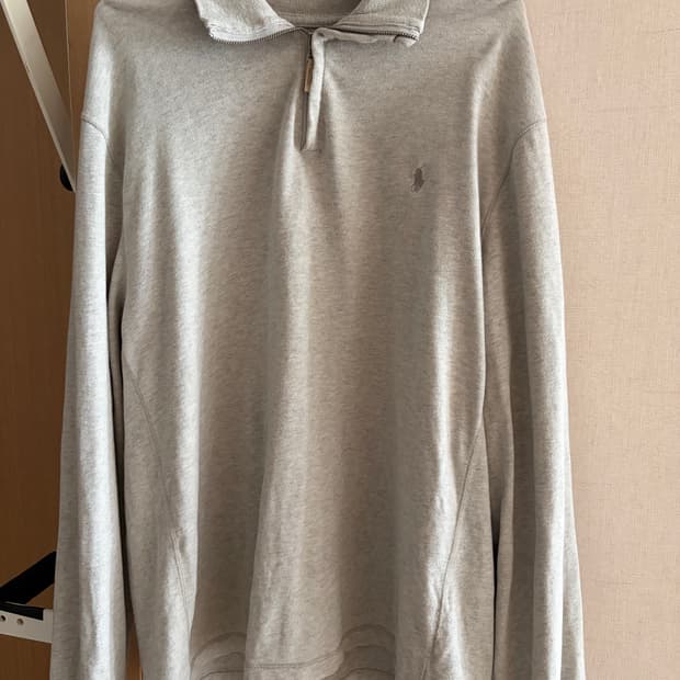 폴로 맨투맨 남자 반집업 XL