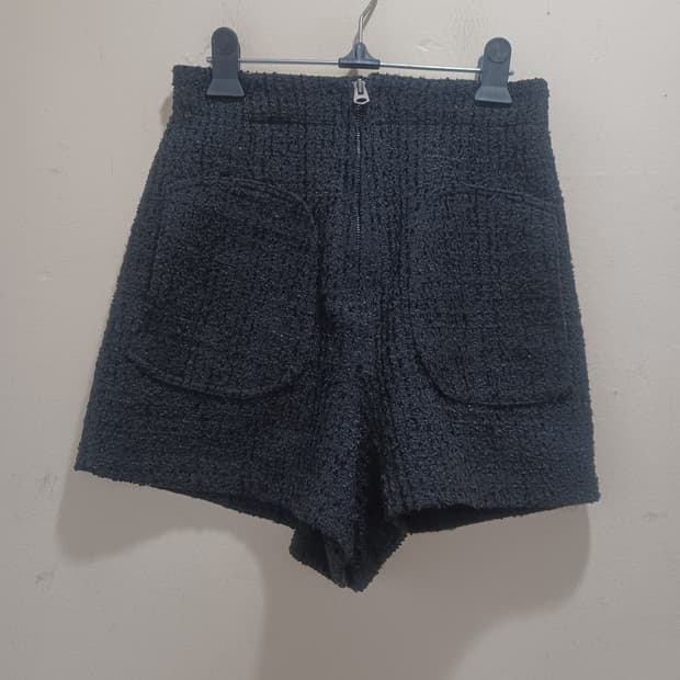 Angelo Bianco 안젤로 비안코 블랙 트위드 반바지 