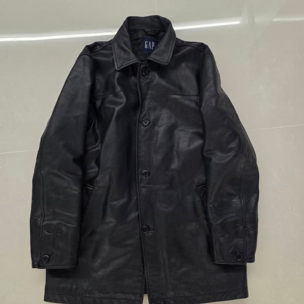 갭 레더 카코트 M 올드 갭