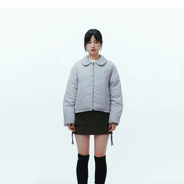 새상품 정가이하 코이세이오 솔리드 패딩 자켓 스카이블루