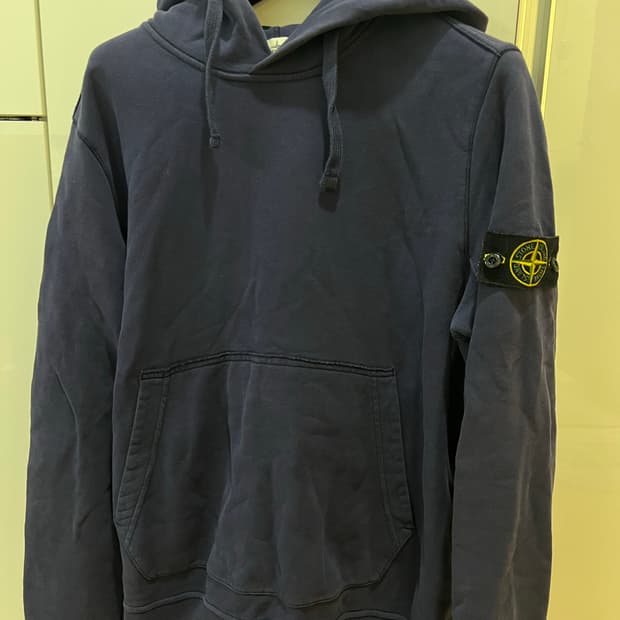 스톤아일랜드 네이비 후드티 L