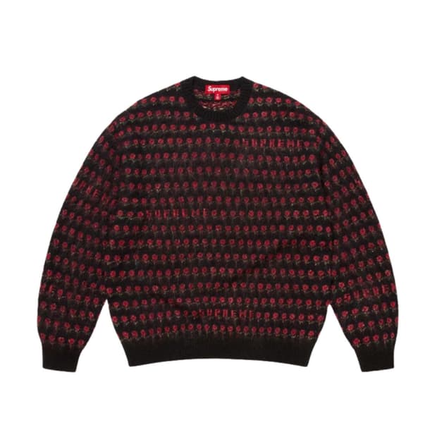 (m) 슈프림 25fw 플라워 니트