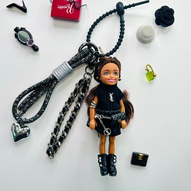 (25)바비키링 정품USA 마텔사 바비인형 커스텀키링