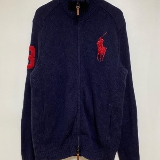 폴로 랄프로렌 빅포니 네이비 니트집업