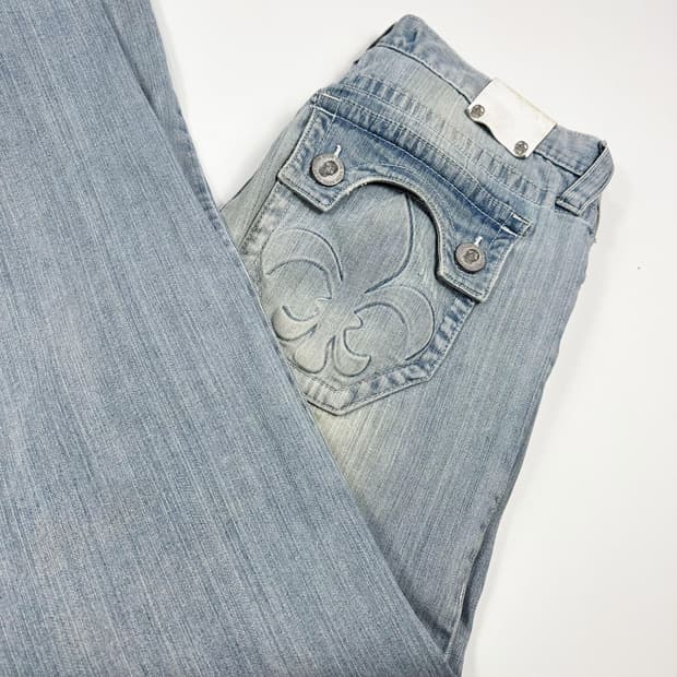 VTG 빈티지 USA 워싱 연청 데님팬츠 (33인치)