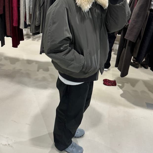 아모멘토 리버시블 시어링 점퍼 자켓 L 팝니다