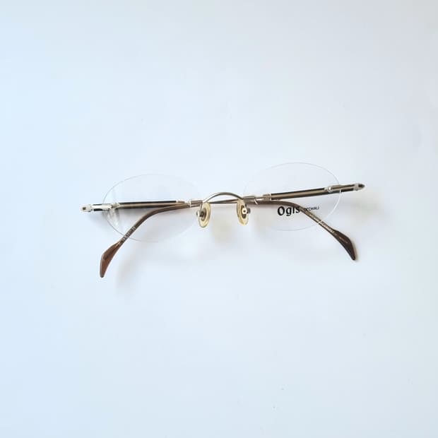 데드스탁 빈티지 오벌 무테 안경테 567