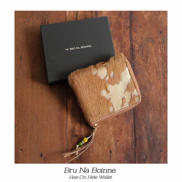 브루나보인 헤어온 하이드 송치 지갑 Bru na boinne
