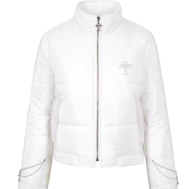 Slim Puffer with Handmade Chains