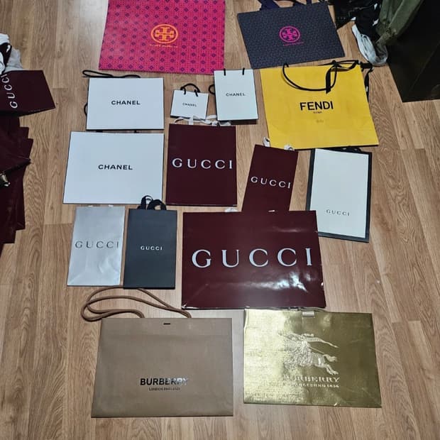 명품 쇼핑백 21가지 시이즈 적어뇟어여