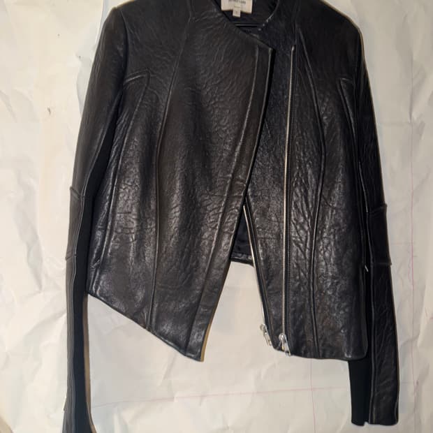 헬무트랭 01aw 레더재킷