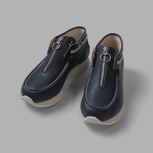 [4 Size] 레더 Zip 덱 슈즈