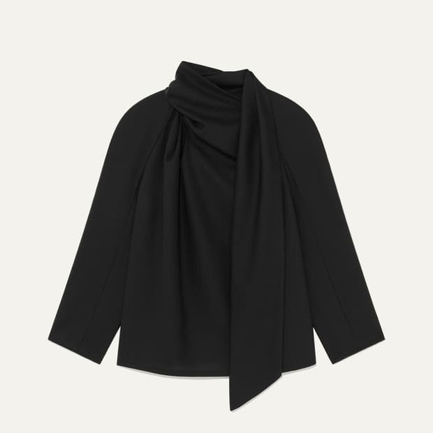 킨더살몬 etta 블라우스 블랙 s